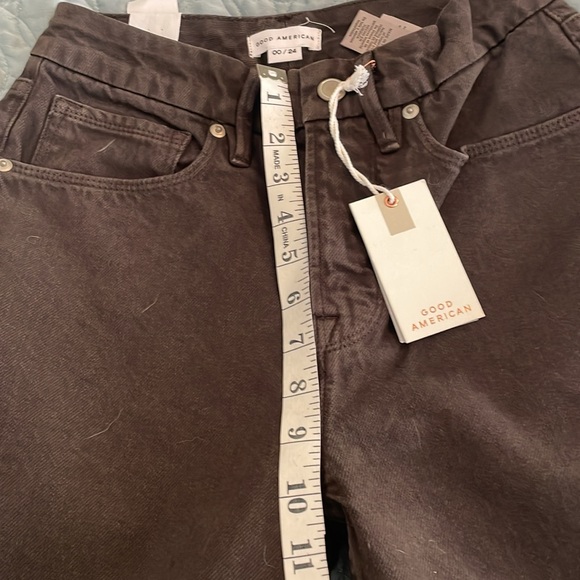 Good American brown jeans new with tags waist size 24 - Picture 6 of 7